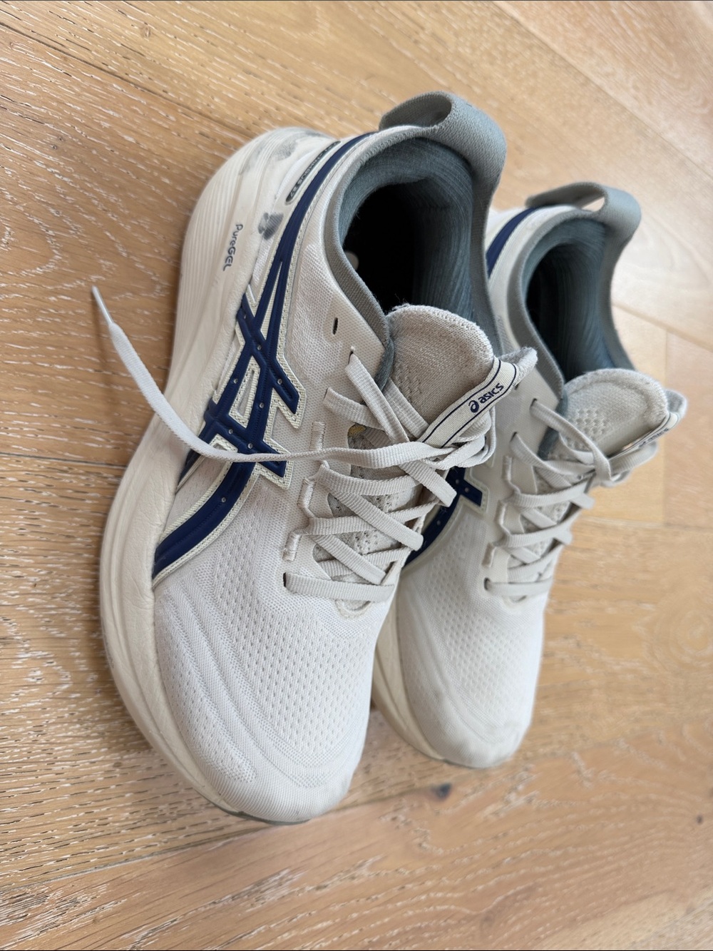 ASICS Women's Gel-Nimbus 27 ASICS Track Club Birch Indigo Blue Size 9.5